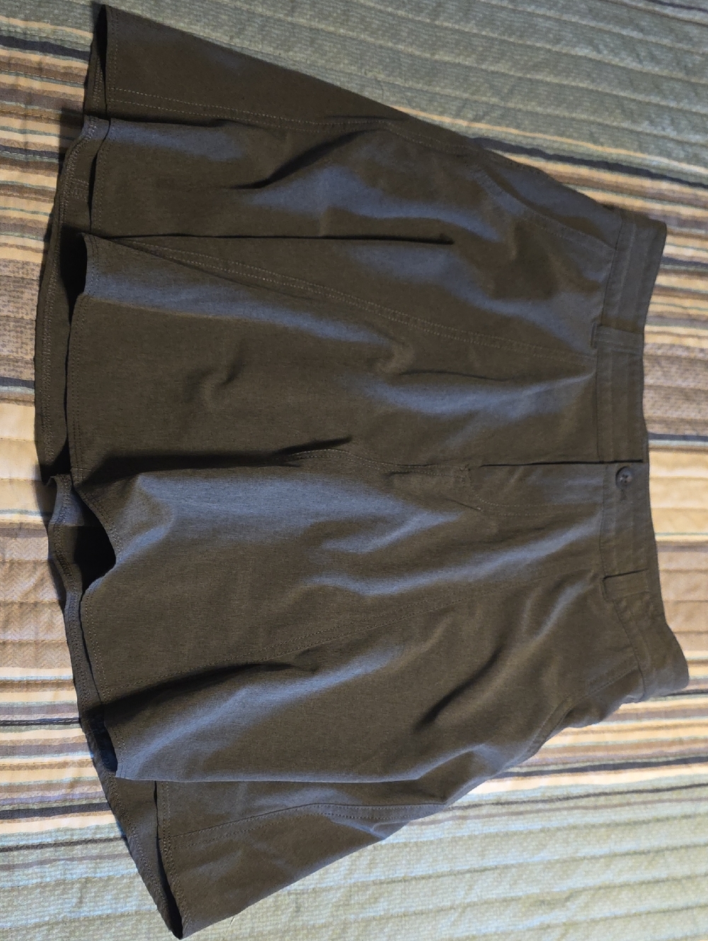 Black High-Waist A-Line Mini Skirt